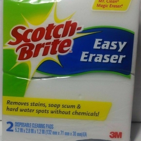 Scotch Brite Easy Eraser 3M Disposable Cleaning Pads 6 Packs (2 Per Pack) - Picture 1 of 13